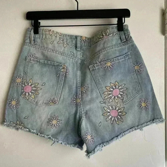 Distressed denim shorts - Picture 2 of 2